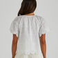 18976TWSS-WHI   Sass Ani Blouse White