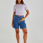 20001SWSS-MBL   Sass Sabine Denim Shorts