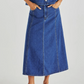 20002SWSS-MBL   Sass Sabine Denim Skirt