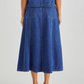 20002SWSS-MBL   Sass Sabine Denim Skirt