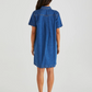 20003DWSS-MBL   Sass Vale Scalloped Denim Dress