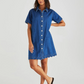 20003DWSS-MBL   Sass Vale Scalloped Denim Dress