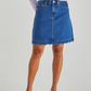18994SWSWSS-MBL   Sass Vale Scalloped Denim Skirt