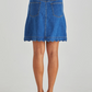 18994SWSWSS-MBL   Sass Vale Scalloped Denim Skirt
