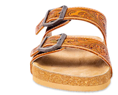 S-9673 Molly Megan Hand-Tooled Sandals