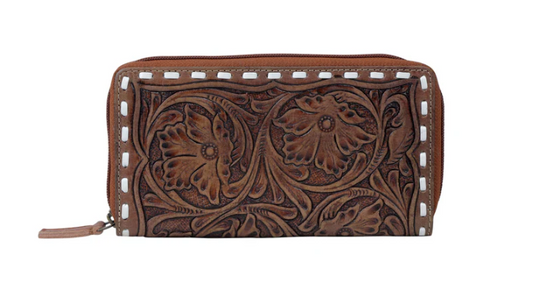 S-4913 Magento Women's Leather Tooled Purse