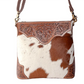 S-11882 Glorious Rangelands Crossbody Bag In Tan & White