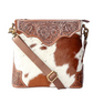 S-11882 Glorious Rangelands Crossbody Bag In Tan & White