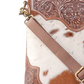 S-11882 Glorious Rangelands Crossbody Bag In Tan & White