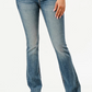 EBS657 LA Grace In La Women's Floral Diamonds Mid Rise Jean
