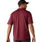 10022856 Ariat Men's TEK SS Polo Maroon