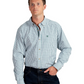 10048083 Ariat Men's Pro Series Cliff LS Shirt Green Check