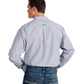 10048076 Ariat Men's Pro Series Cliff LS Shirt Navy Stripe