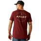 10054830 Ariat Men's Explorer Classic SS Tee Crimson Red Heather
