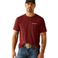 10054830 Ariat Men's Explorer Classic SS Tee Crimson Red Heather