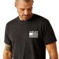 10054771 Ariat Men's RWB SS Tee Charcoal Heather