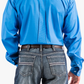 MTW1103799 Cinch Men's Arena Shirt Blue