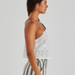 18974TWSS-WHIT  Sass Ani Cami White