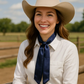 TW307 Cowgirl Necktie Dark Blue
