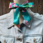 TW319 Cowgirl Necktie Turquoise & Pink