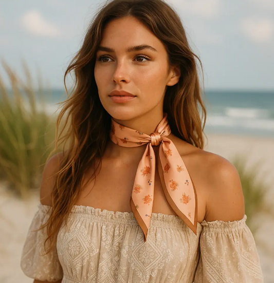 TW136 Cowgirl Necktie Pink & Tan