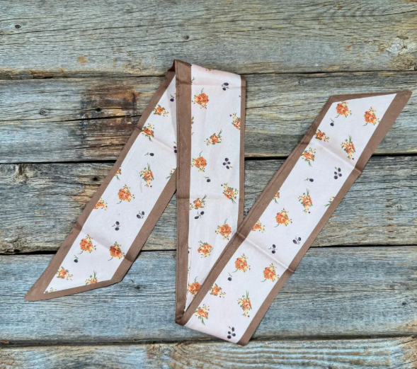 TW136 Cowgirl Necktie Pink & Tan