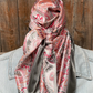 WR3416 Cowgirl Pink &  Grey Paisley Wild Rag