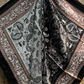 WR2559 Cowgirl Two Toned Black Paisley Wild Rag