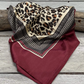 WR397 Cowgirl Wine Leopard Print Wild Rag