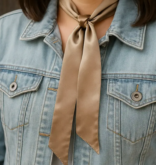TW303 Cowgirl Necktie Tan