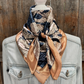TW1029 Cowgirl Navy & White Rose Wild Rag