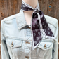 TW108 Cowgirl Necktie Blue & White