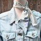 TW116 Cowgirl Necktie Electric Blue & Green