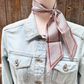 TW101 Cowgirl Necktie Cream & Brown