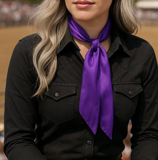 TW302 Cowgirl Necktie Purple