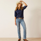 10058918 Ariat Women's Perfect Rise Straight Yara Oklahoma Short Leg
