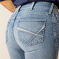 10058918 Ariat Women's Perfect Rise Straight Yara Oklahoma Short Leg