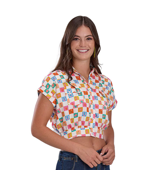 03-051-0590-4082 Roper Women's Five Star SS Blouse