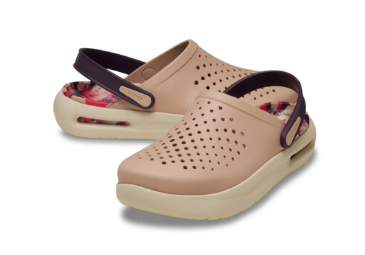 212043-7AF  Croc Inmotion Marbled Clog Pink Caramel