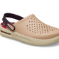 212043-7AF  Croc Inmotion Marbled Clog Pink Caramel