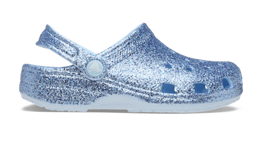 211940-4WK - 211939-4WK  Crocs Classic Glitter Clog Blue Frost
