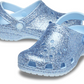 211940-4WK - 211939-4WK  Crocs Classic Glitter Clog Blue Frost