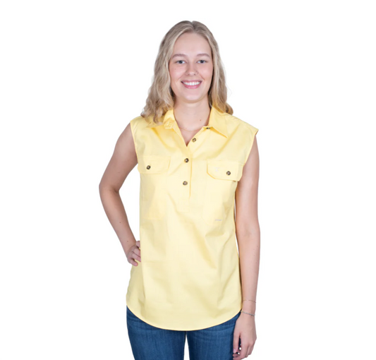 50503BUT Just Country Women's Kerry Sleeveless Work shirt Butter