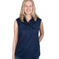 50503NVY Just Country Women's Kerry Sleeveless Work shirt Navy