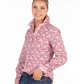 C2000 Hitchley and Harrow Fitted Floral Pinkand Cerise Shirt