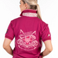 EL123 Hitchley and Harrow Loose fit polo Cerise
