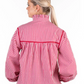 WL365-5 Hitchley and Harrow Wisterina Lane Shirt Cerise Gingham