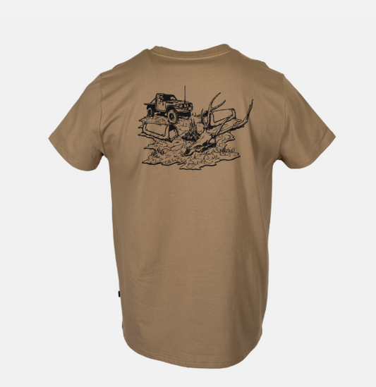 GOT-DEE Spika Men's Go Deer Camp T Shirt Bone