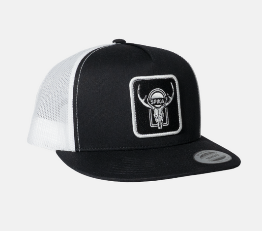 GOTC-HCSBW-3A0 Spika Patch Trucker Cap - High Country Black/ White