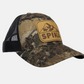 GOTC-MACB-3AO Spika Patch Trucker Cap - Mountain Camp/ Black